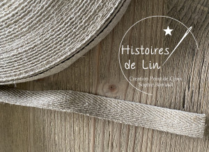 Sangle lin 2,5 cm (par 50 cm)